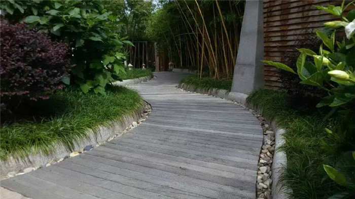 現代中式別墅花園01